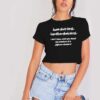 Alexander Hamilton Unique Quote Crop Top Shirt