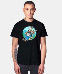 Banjoman Funny Cartoon Musician T Shirt