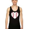 Baseball Heart Shaped Ball Tank Top