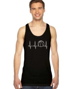 Basketball Heartbeat Sport Tank Top