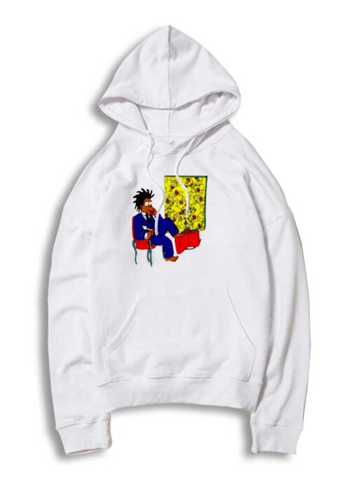 Basquiat Simpson Cartoon Painting Hoodie