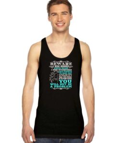 Beware I Ride Horses Quote Tank Top