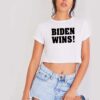 Biden Wins America President Election Crop Top Shirt