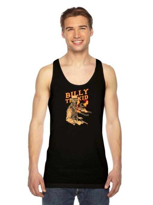 Billy The Kid Cartoon Cowboy Tank Top