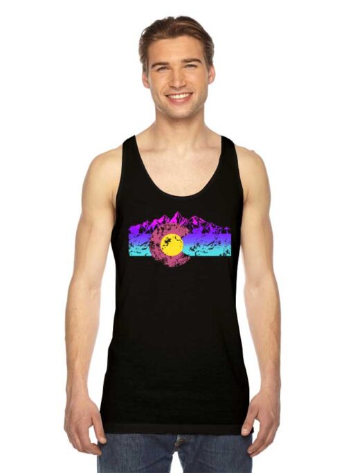 Colorado Flag Colorful Rocky Tank Top