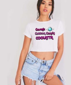 Cosmic Cotton Candy Coolatta Planet Crop Top Shirt