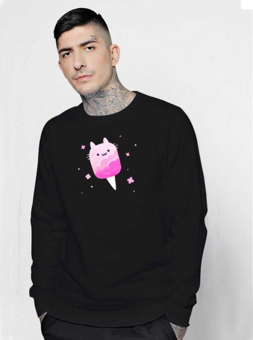 Cotton Candy Cats Shaped Candy Sweatshirt