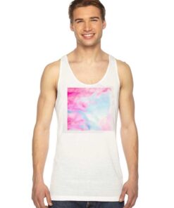 Cotton Candy Clouds Picture Tank Top