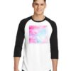 Cotton Candy Clouds Picture Raglan Tee