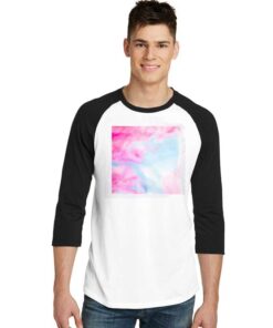 Cotton Candy Clouds Picture Raglan Tee