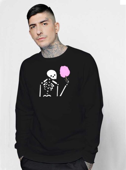 Cotton Candy Skeleton Festival Sweatshirt