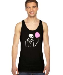 Cotton Candy Skeleton Festival Tank Top