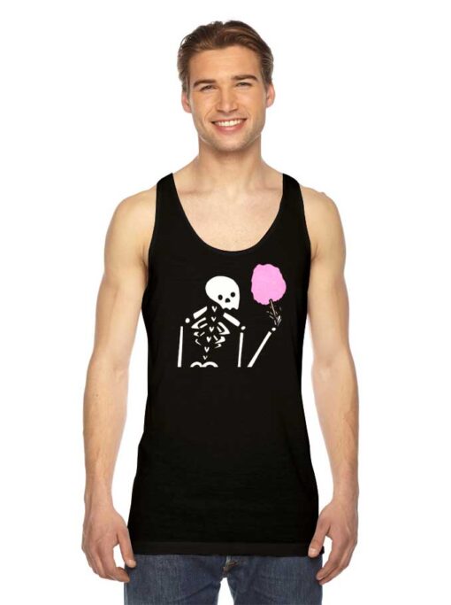 Cotton Candy Skeleton Festival Tank Top