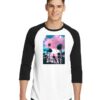 Cotton Candy Sunset Cloud Raglan Tee