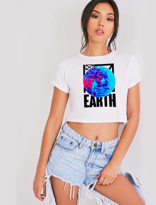 Earth Stand Save The Planet Crop Top Shirt