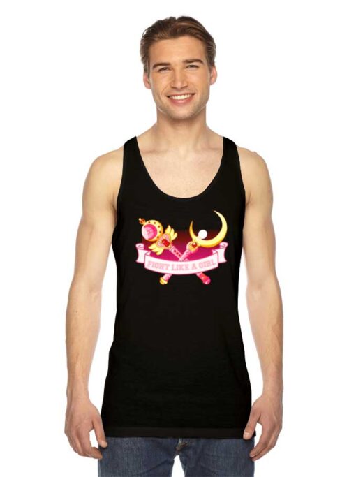 Fight Like A Girl Sailor Moon Tank Top