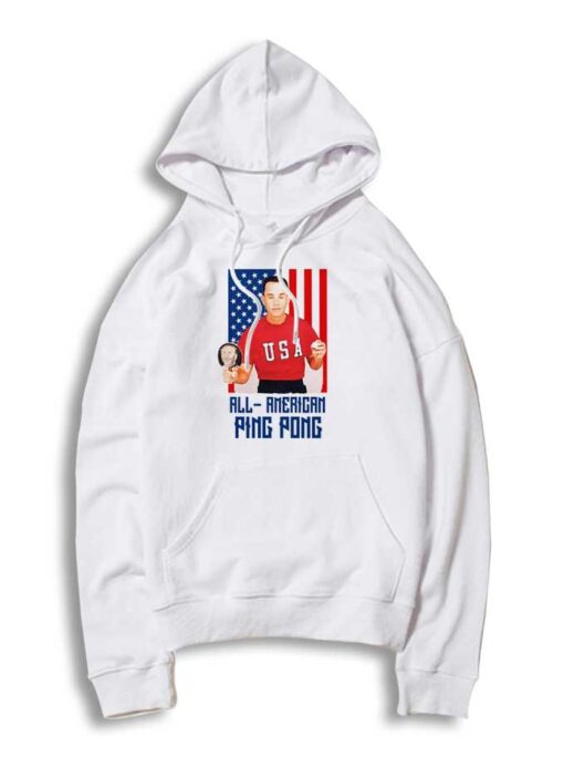 Forest Gump All American Ping Pong Flag Hoodie