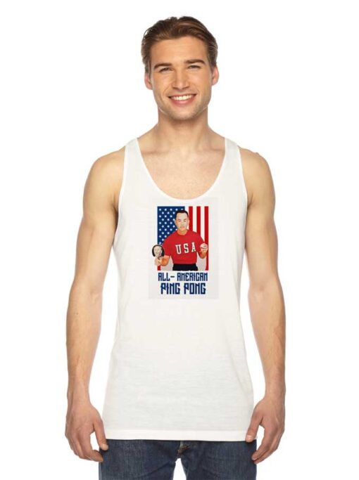 Forest Gump All American Ping Pong Flag Tank Top