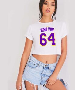 GBG King Von Number 64 Jersey Crop Top Shirt