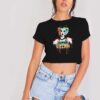 Harley Quinn Super Villain Dripping Crop Top Shirt