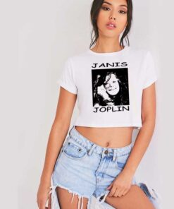 Janis Joplin American Glasses Crop Top Shirt