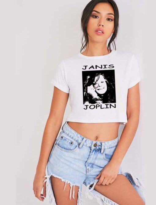 Janis Joplin American Glasses Crop Top Shirt