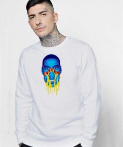 Jay Z Grungy Melting Face Slime Sweatshirt