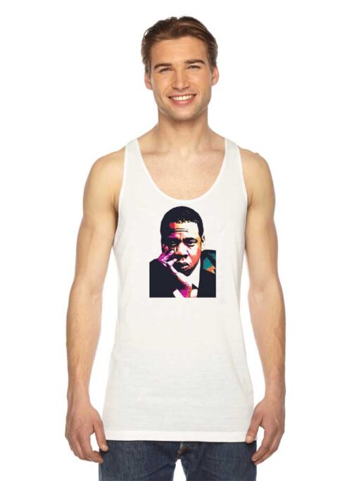 Jay-Z Hand On Cheek Photo Tank Top