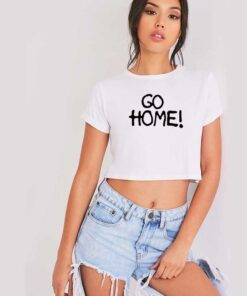 Jay-Z Wears Surface To Air Go Home Quote Crop Top Shirt