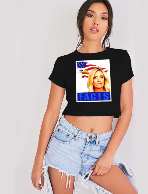 Kayleigh Mcenany Facts America Flag Crop Top Shirt