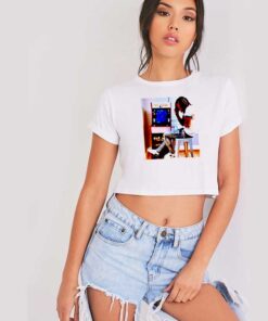 King Von Pac Man Retro Game Machine Crop Top Shirt