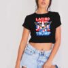 Latino For Trump 2020 America Eagle Crop Top Shirt