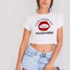 Lips Did You Get The Sensation Today Crop Top Shirt