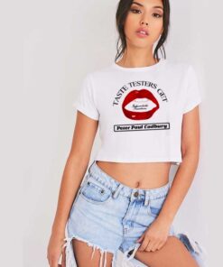 Lips Did You Get The Sensation Today Crop Top Shirt