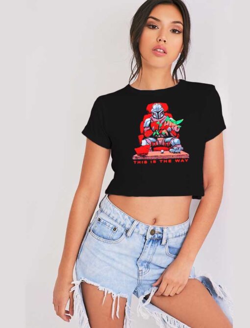 Lord Mandalorian This is The Way Crop Top Shirt