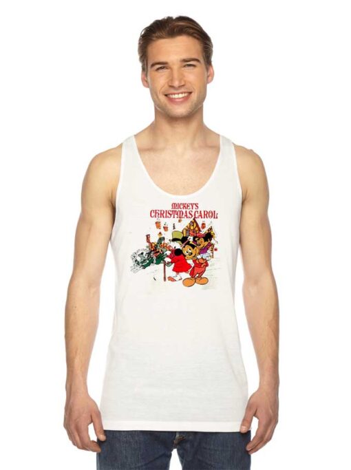 Mickey Mouse Christmas Carol Logo Tank Top