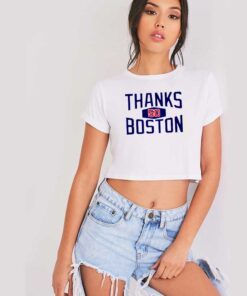 Mookie Betts Thanks Boston 50 Crop Top Shirt