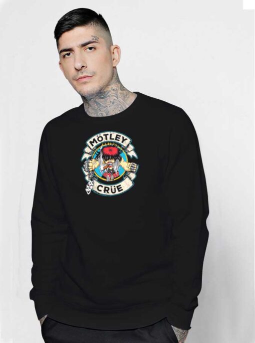 Motley Crue Cartoon Rocker Vintage Sweatshirt