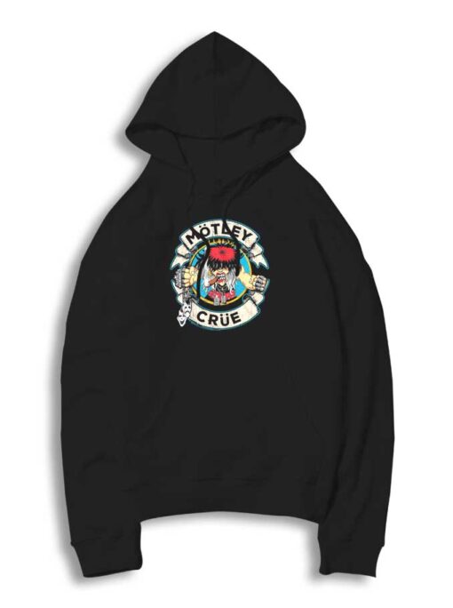 Motley Crue Cartoon Rocker Vintage Hoodie