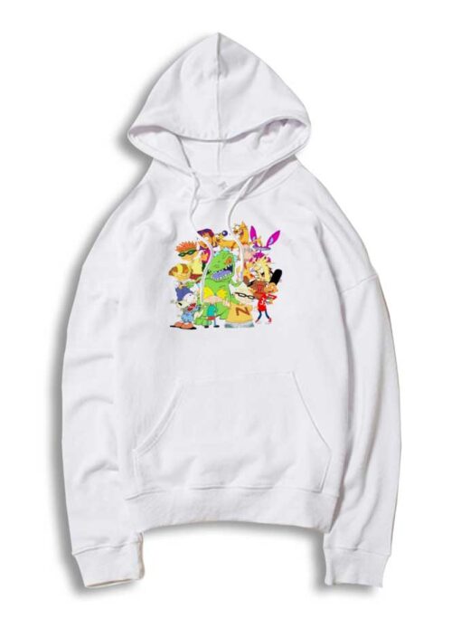 Nickelodeon Cartoon Mash Up Characters Hoodie