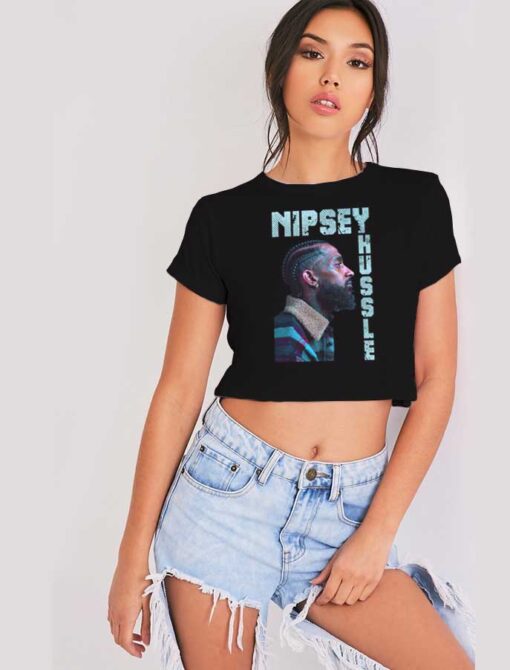 Nipsey Hussle Rapper Poster Crop Top Shirt