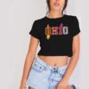 OHIO All Word Logo Crop Top Shirt