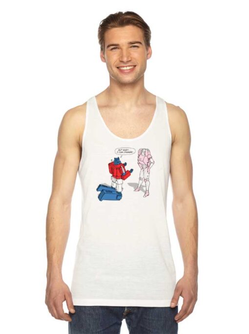 Optimus Prime Transformers Cartoon Tank Top