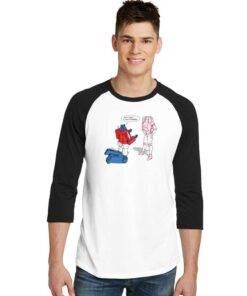 Optimus Prime Transformers Cartoon Raglan Tee