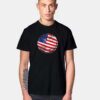 Ping Pong Ball American Flag T Shirt