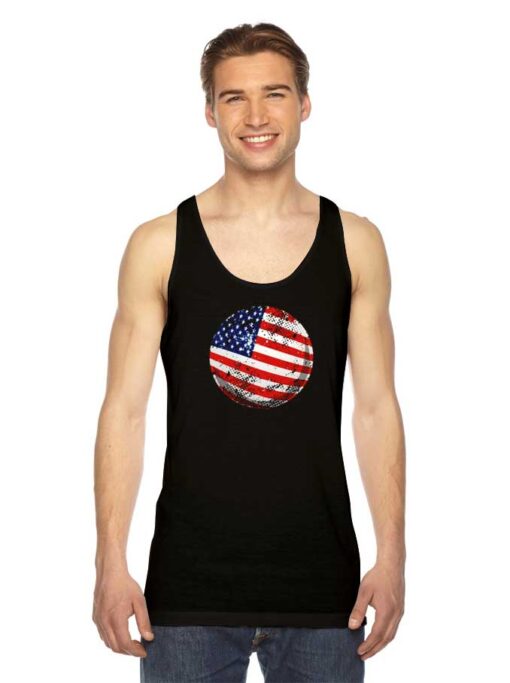 Ping Pong Ball American Flag Tank Top