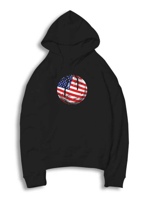 Ping Pong Ball American Flag Hoodie