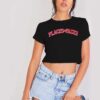 Places And Faces Logo Jersey Style Crop Top Shirt