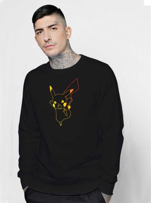 Pokemon Pikachu Ombre Neon Sweatshirt