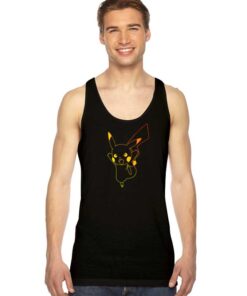 Pokemon Pikachu Ombre Neon Tank Top